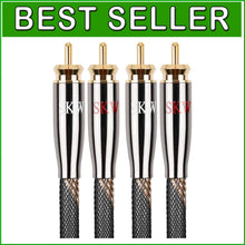Load image into Gallery viewer, Premium 16.4ft 2RCA Male to Male HiFi RCA Cable with Gold-Plated Connectors