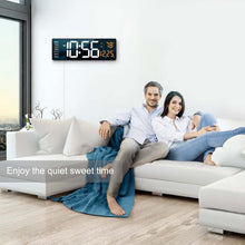 Load image into Gallery viewer, Stylish 16.2 Inch LED Wall Clock – Modern Design with Remote Control Features