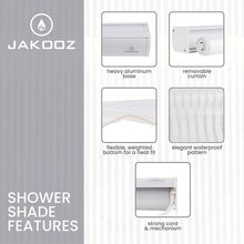 Load image into Gallery viewer, Hookless Heavy Duty Shower Roller Blind - 100% PEVA for Stylish Bathrooms