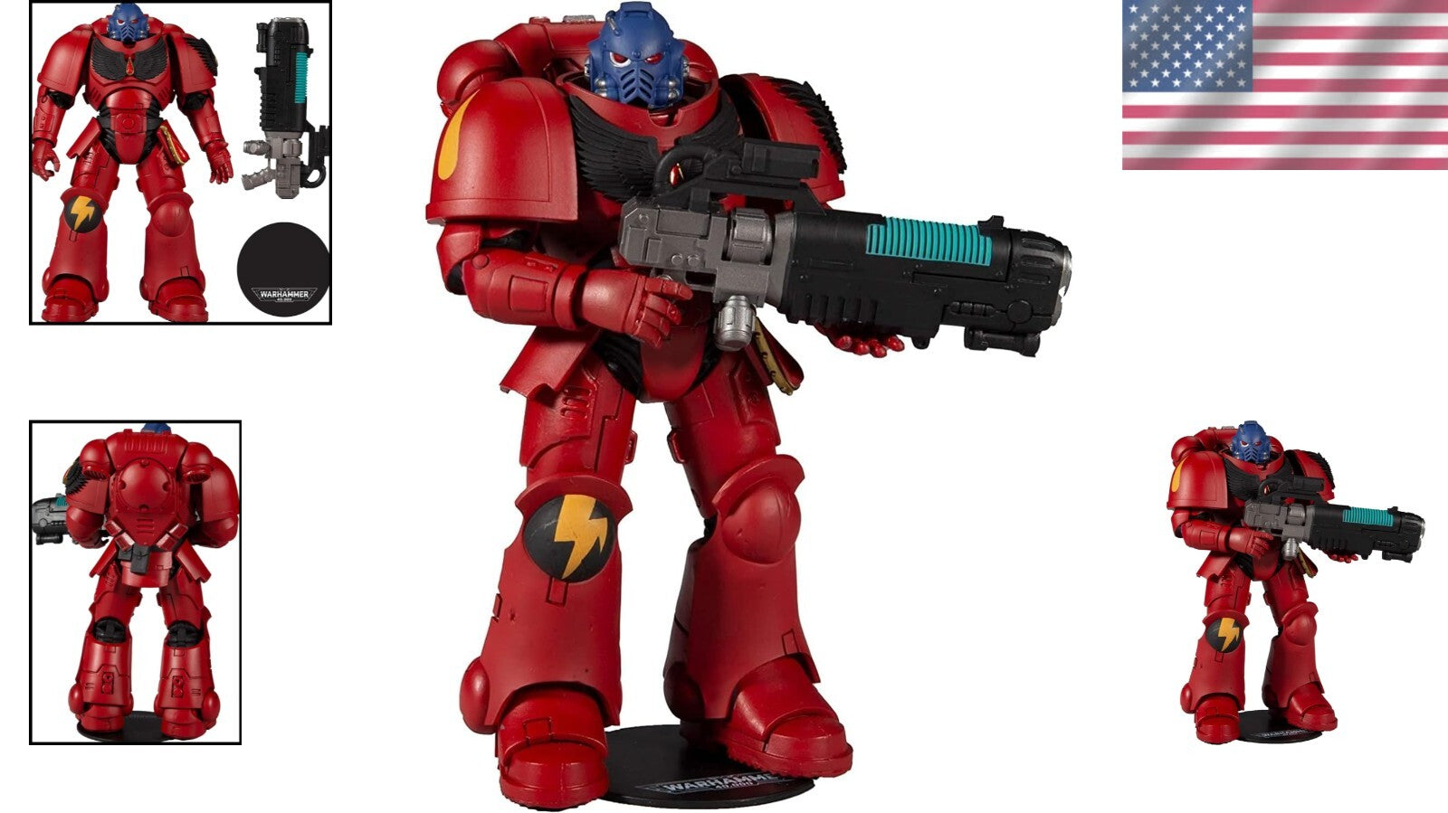 Collectible Blood Angels Hellblaster Action Figure - 7" Ultra Articulated Model