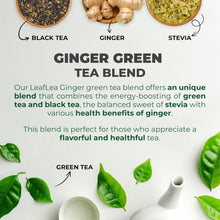 Load image into Gallery viewer, Natural Ginger Green Tea Bags - 160 Individually Wrapped for Wellness Gifts