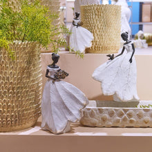 Load image into Gallery viewer, Versatile Fairy Garden Decor - White Leaf Angel Girl Statue for All Occasions