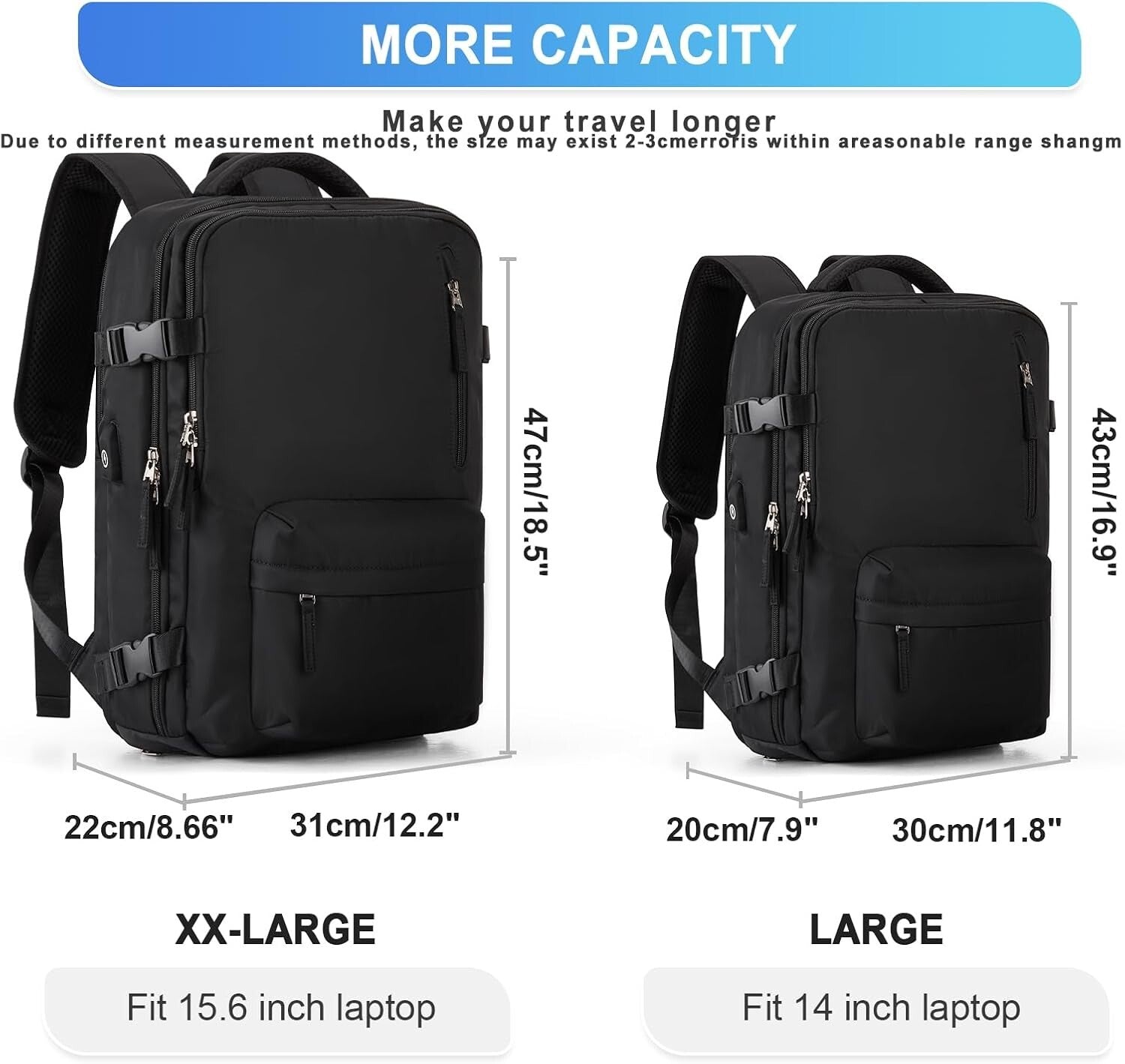Professional Large Backpack for Business & Travel - Quick Access Design