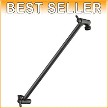 Load image into Gallery viewer, Adjustable 15 Inch Brass Shower Arm Extender with Locking Screw Stability