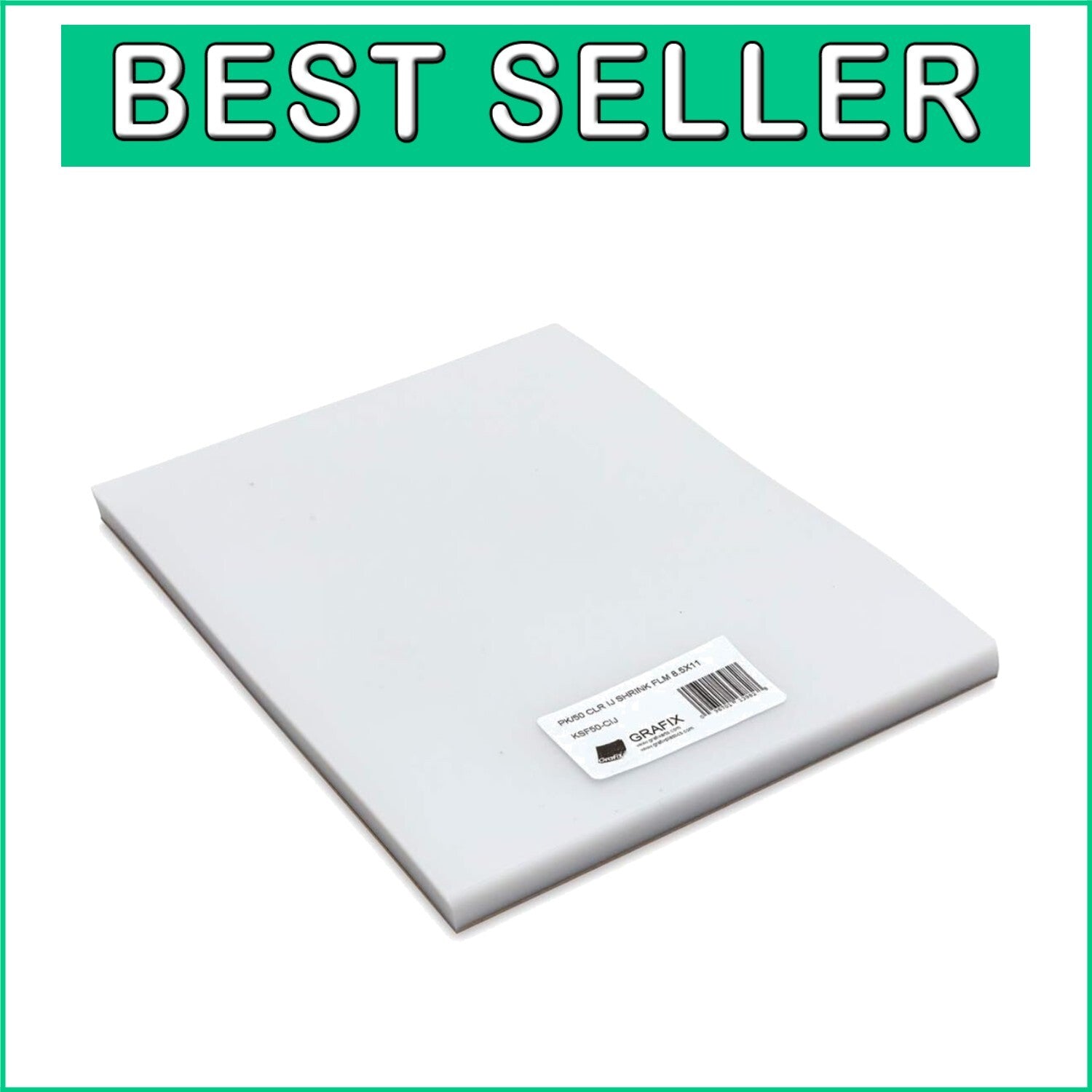 50 Sheets of Clear Inkjet Shrink Film for Jewelry & Kids Crafts - Easy to Use