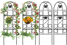 Load image into Gallery viewer, Durable 60" x 18" Butterfly Design Garden Trellis for Climbing Roses &amp; Vines