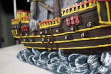Load image into Gallery viewer, Multicolor Pirate Ship Aquarium Ornament - Safe for Freshwater &amp; Saltwater Tanks