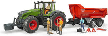 Load image into Gallery viewer, Steerable Fendt 1050 Vario Toy Tractor with Openable Cabin and Tools Included