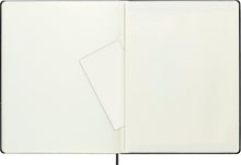 Load image into Gallery viewer, Versatile XXL Black Notebook with Rounded Corners &amp; Expandable Pocket - 8.5x11