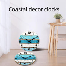 Load image into Gallery viewer, Elegant 16 Inch Analog Wall Clock - Perfect for Indoor/Outdoor Coastal Settings