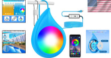 Load image into Gallery viewer, 10W RGB Dimmable LED Pool Lights with APP Control - IP68 Waterproof Design