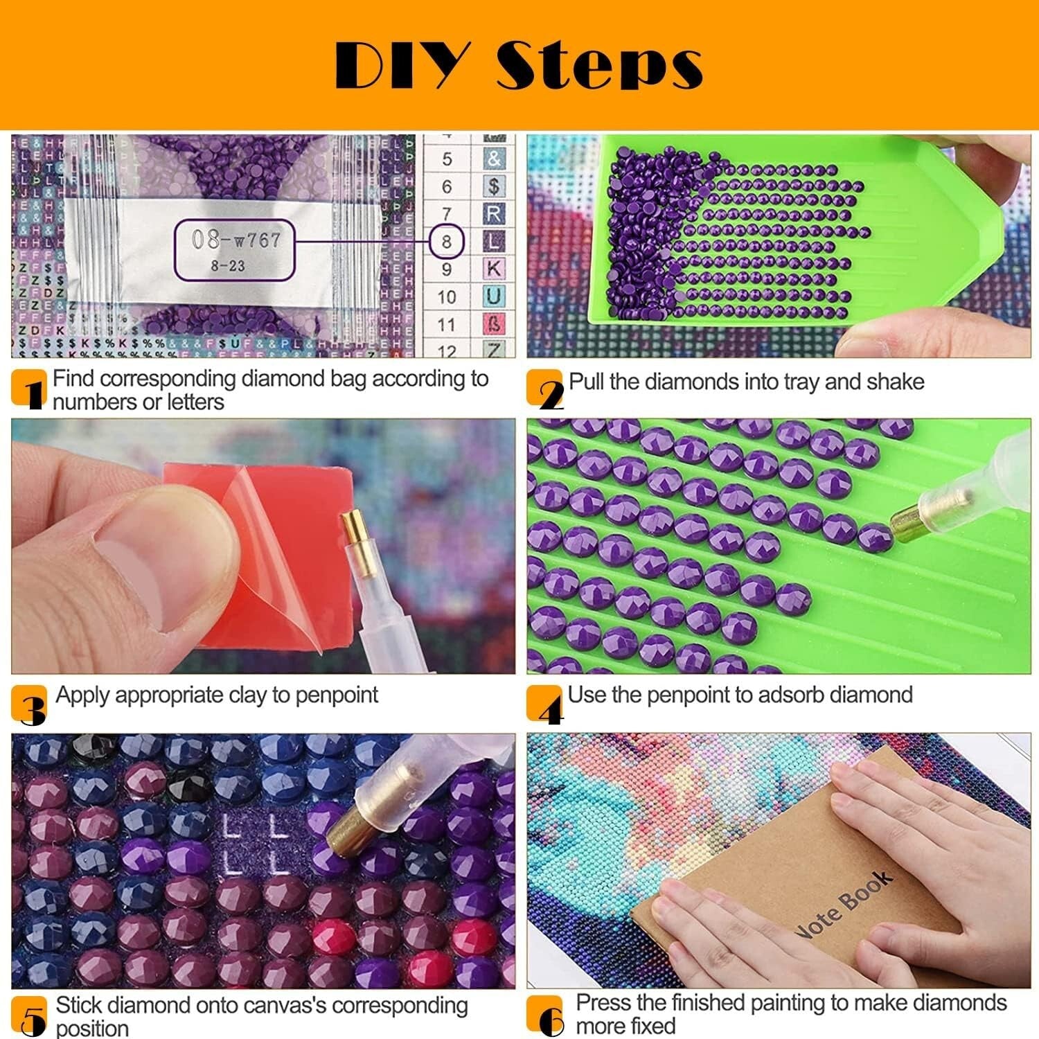 Complete 5D Diamond Painting Set - Cartoon Art for Stress Relief & Creativity