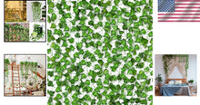 Load image into Gallery viewer, 84 Pack 588Ft UV Resistant Artificial Ivy Garland for Indoor &amp; Outdoor Decor