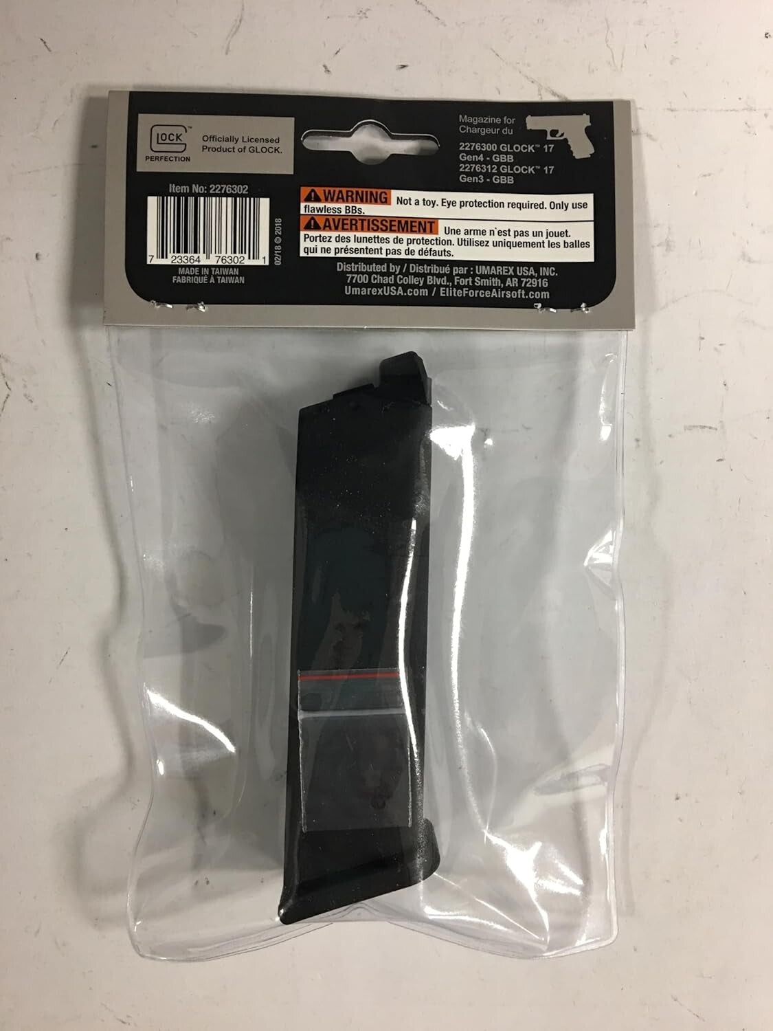 20-Round Green Gas Magazine for Glock 17 Gen4 Airsoft - Durable & Drop-Free