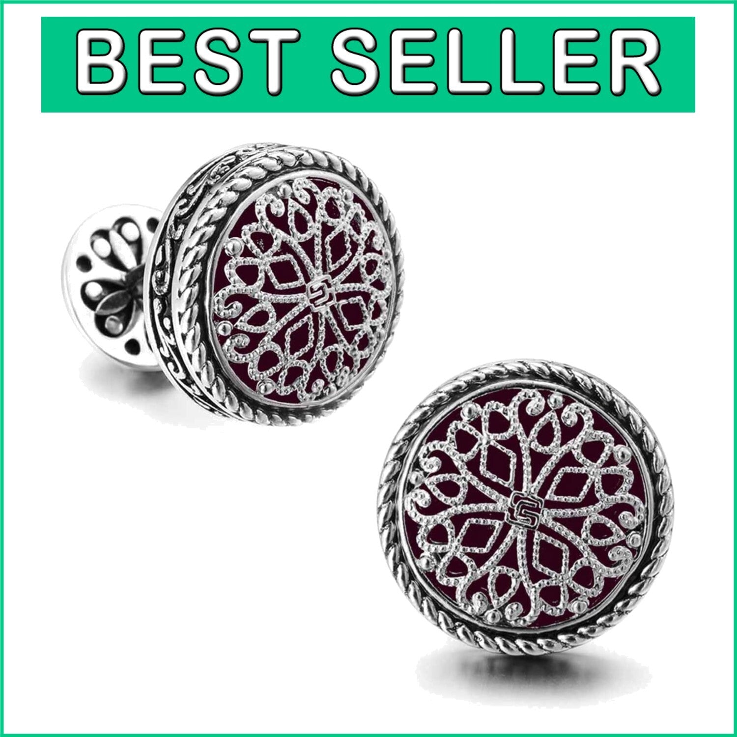Deluxe Men's Cuff Links in 18K Gold Finish - Chic Accessory for Formal Events