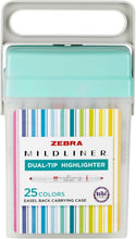 Load image into Gallery viewer, Mildliner Assorted Highlighters, Double-Ended with Chisel &amp; Fine Tips - 25 Pack