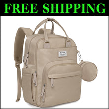 Load image into Gallery viewer, Stylish Waterproof Diaper Bag Backpack with Insulated Bottle Holders, Clay