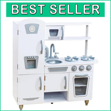 Load image into Gallery viewer, Sustainable Vintage Play Kitchen with Removable Sink &amp; Play Phone, White Finish