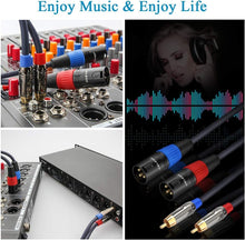 Load image into Gallery viewer, Premium 4N OFC Dual RCA to XLR Cable - Unmatched Sound Quality &amp; Durability