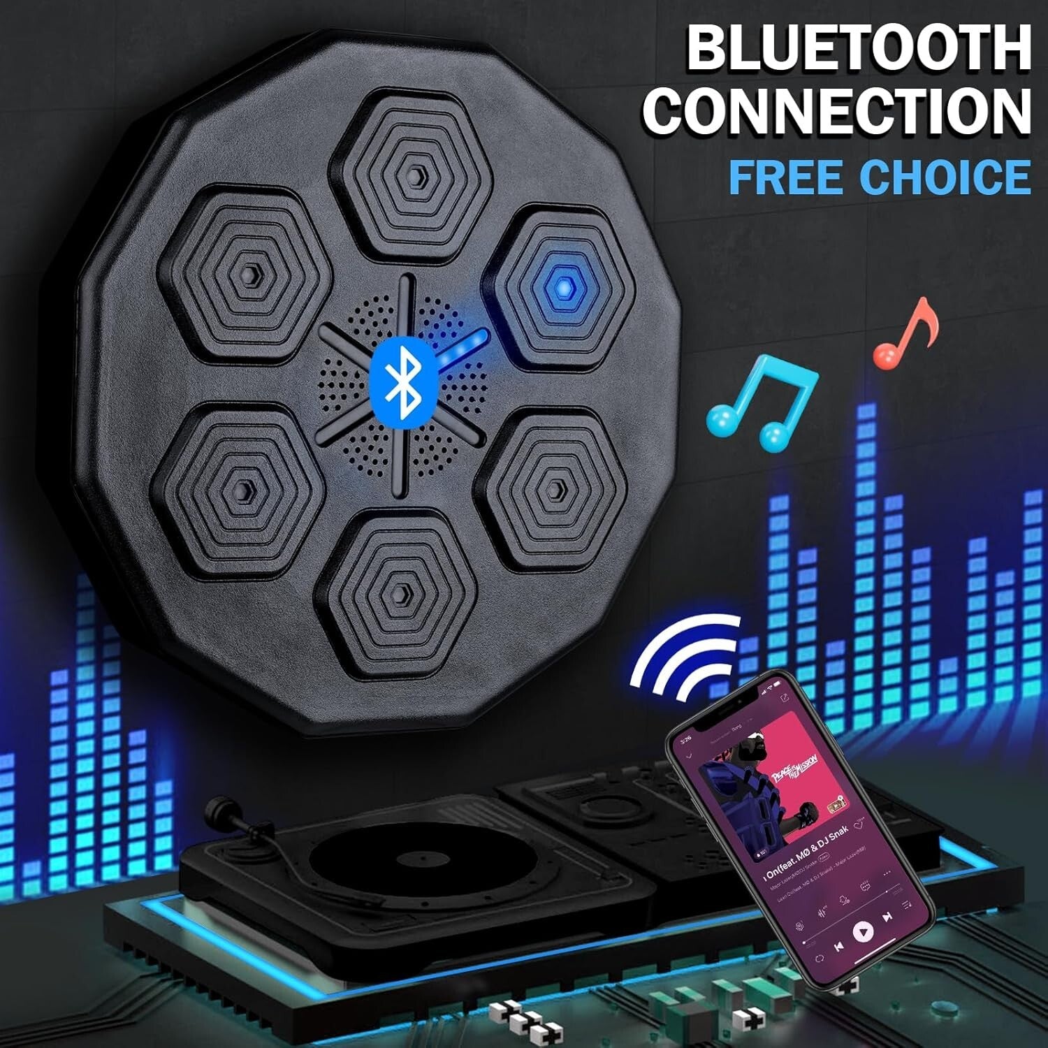 2025 Upgraded Bluetooth Music Boxing Machine - Perfect for Family Fitness Fun