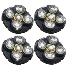 Load image into Gallery viewer, Lightweight Portable 4-Pack Stainless Steel Shaver Heads for Effortless Grooming