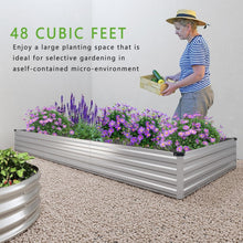 Load image into Gallery viewer, Durable &amp; Safe 2-Piece Raised Garden Bed Kit - 12x4x1FT for Herbs &amp; Fruits