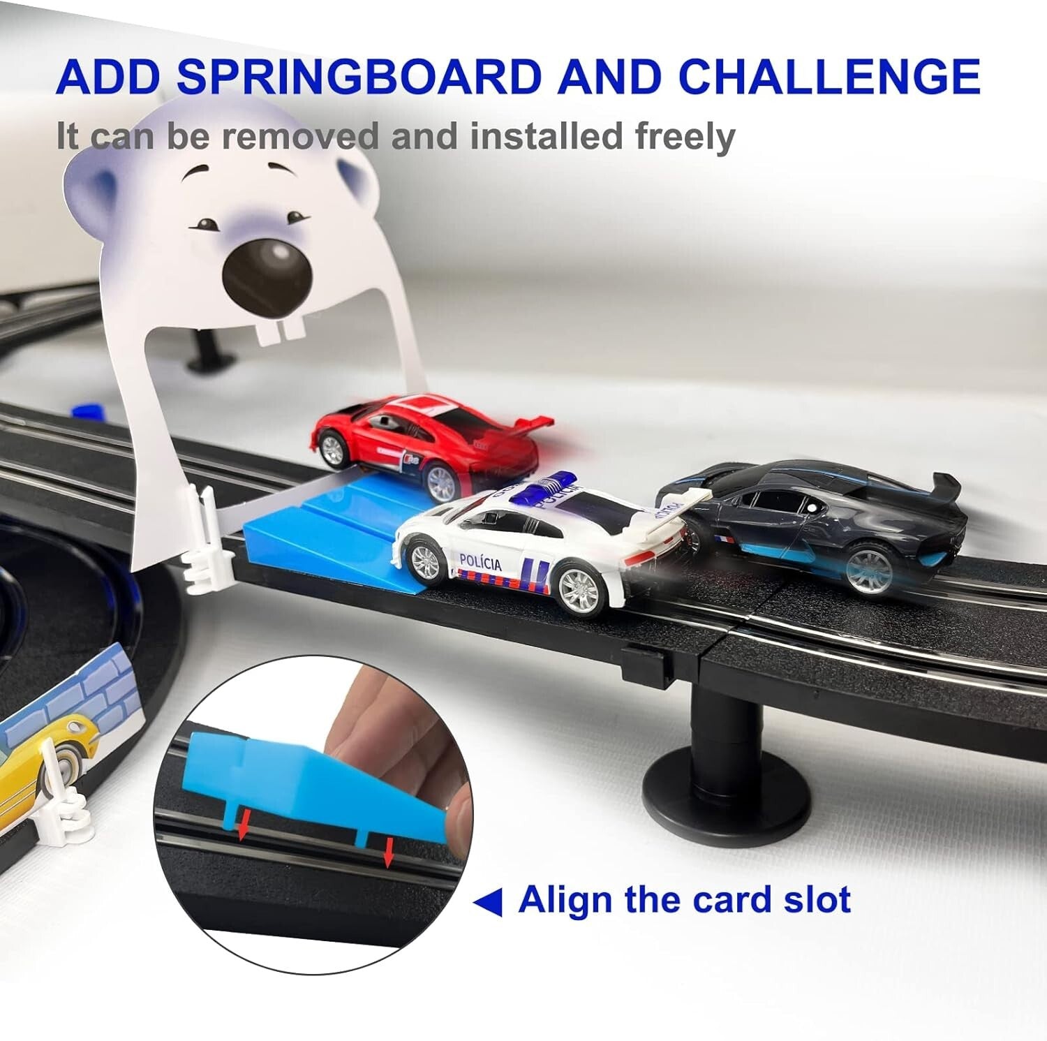 13.5M Slot Car Track Set with 4 Licensed Cars - Perfect for Family Racing Fun