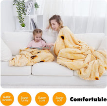 Load image into Gallery viewer, Giant Burrito Flannel Blanket – 90” Lightweight Throw for Cozy Laughs