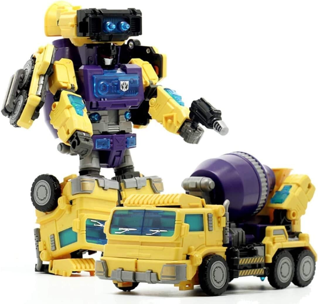 Transformable 6 in 1 Robot Devastator Action Figure - 20'' Engineering Toys
