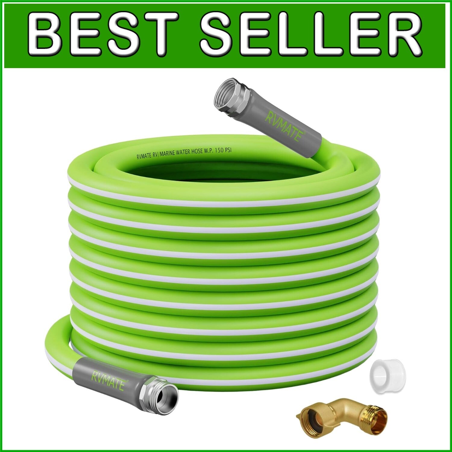 Flexible & Leak-Free 100FT RV Water Hose - Ideal for Camping & Gardening