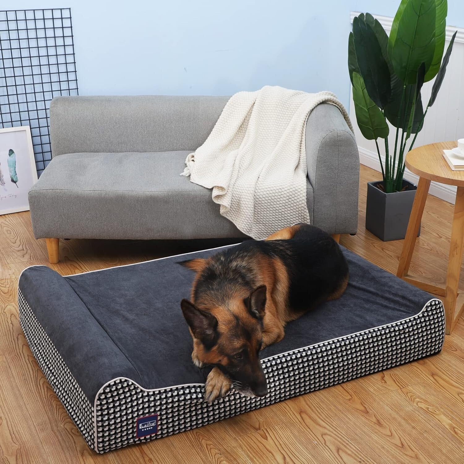 Comfort-Enhancing Orthopedic Dog Bed with Removable Cover - Ideal for Big Dogs