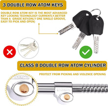 Load image into Gallery viewer, Retractable Anti-Theft Steering Wheel Lock with Extra Keys and Accessories