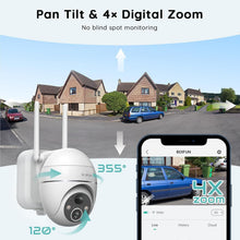 Load image into Gallery viewer, Color Night Vision Solar Security Camera with Adjustable Features for Outdoors