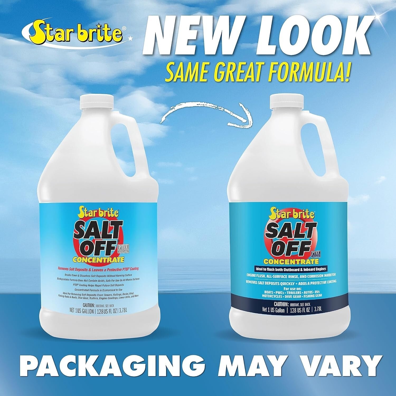 1 Gallon Salt Off Concentrate - Effective Marine Engine Flush & Surface Cleaner