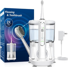 Load image into Gallery viewer, Sonic Electric Toothbrush with Water Flosser - 5 Modes &amp; Smart Timer for Health