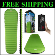 Load image into Gallery viewer, Portable and Foldable Sleeping Pad for Camping - Includes Pump Sack &amp; Repair Kit