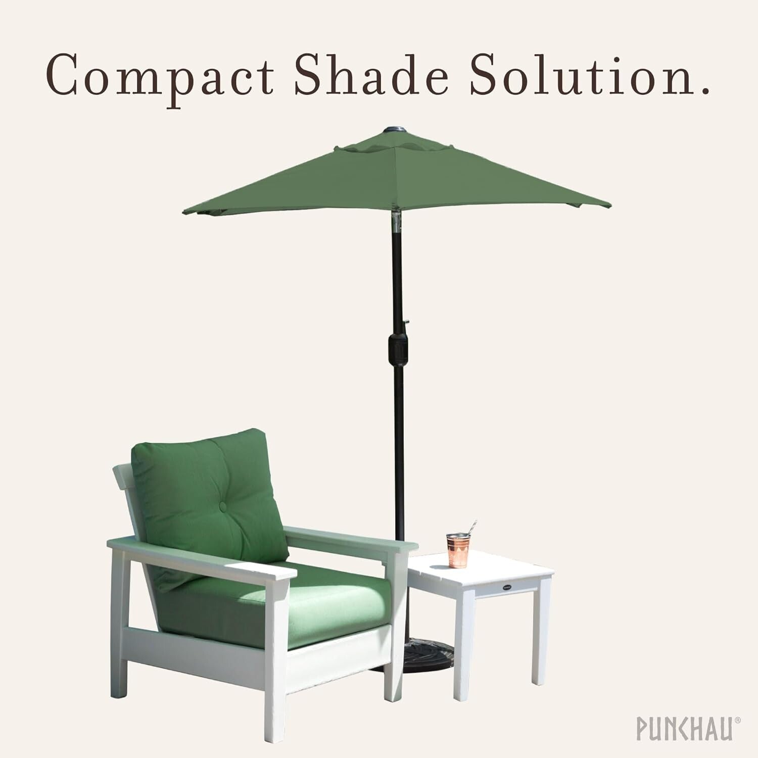 Elegant 6 Ft Outdoor Umbrella with Easy Tilt and Crank - Perfect for Patios