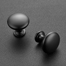 Load image into Gallery viewer, Versatile 30 Pack Matte Black Knobs - Easy Install Drawer Handles for Any Room