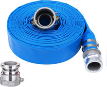 Load image into Gallery viewer, Reinforced 50ft PVC Backwash Hose with Quick Connect Aluminum Fittings