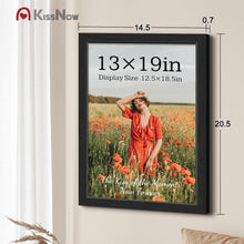 Load image into Gallery viewer, Premium 2 Pack 13x19 Black Poster Frames with Textured Finish &amp; UV Protection