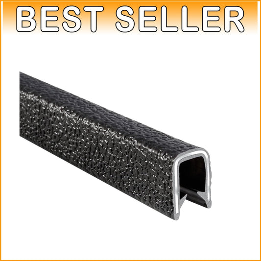 100' Weather-Resistant PVC Edge Protector - Fits 1/8" Edges, Pebble Texture