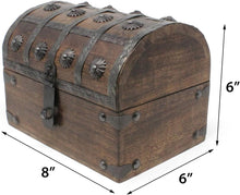 Load image into Gallery viewer, Vintage Handcrafted Treasure Chest – Perfect for Jewelry and Keepsakes Storage