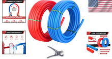 Load image into Gallery viewer, Color-Coded 1/2 Inch Pex-A Pipe: 200 ft Total for Easy Water Supply Assembly