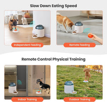 Load image into Gallery viewer, Rechargeable Interactive IQ Training Dog Feeder - Remote Controlled Fun, 280ml