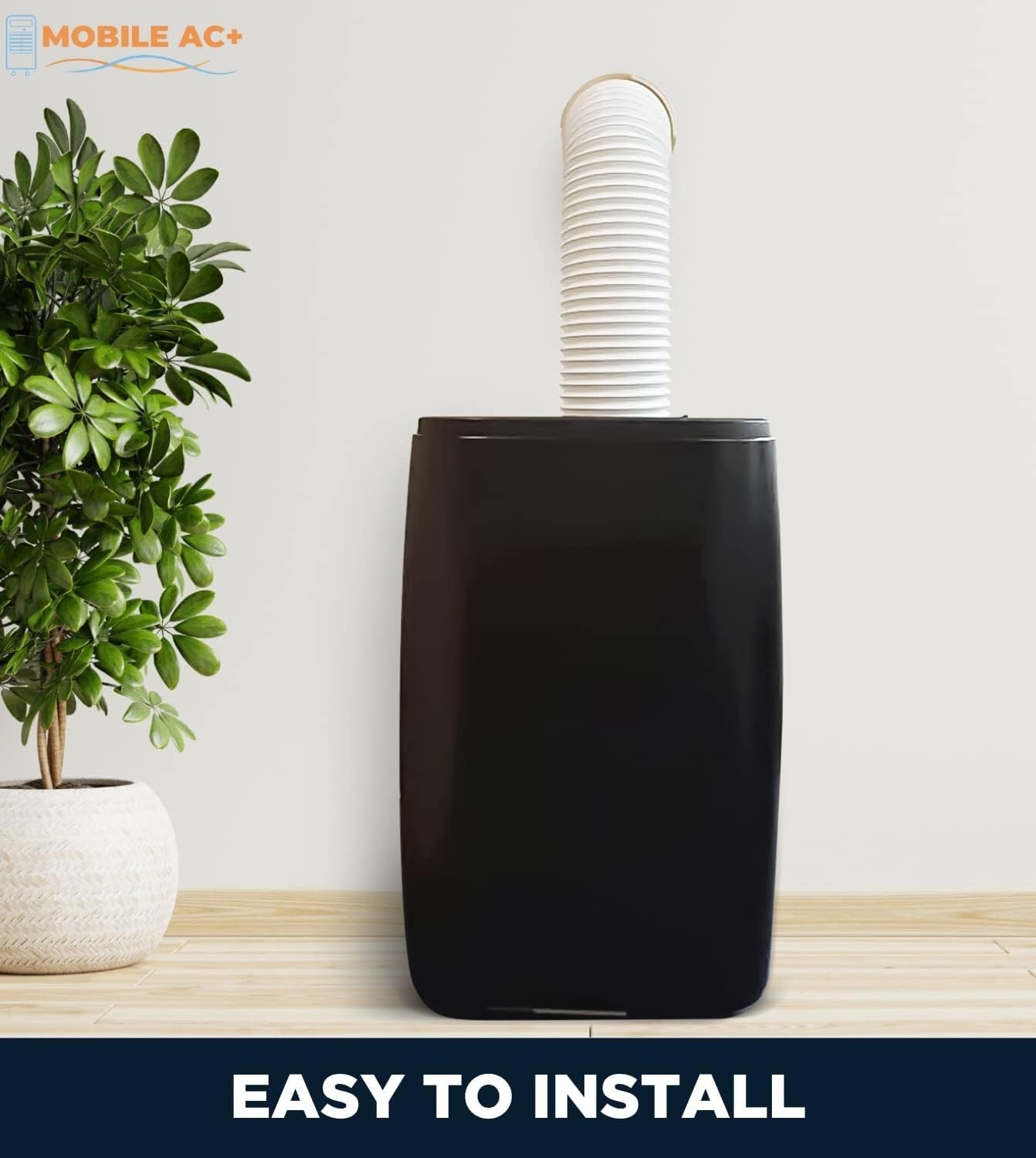 Compact Omni-Directional AC Exhaust Hose Connector with Easy Installation Kit