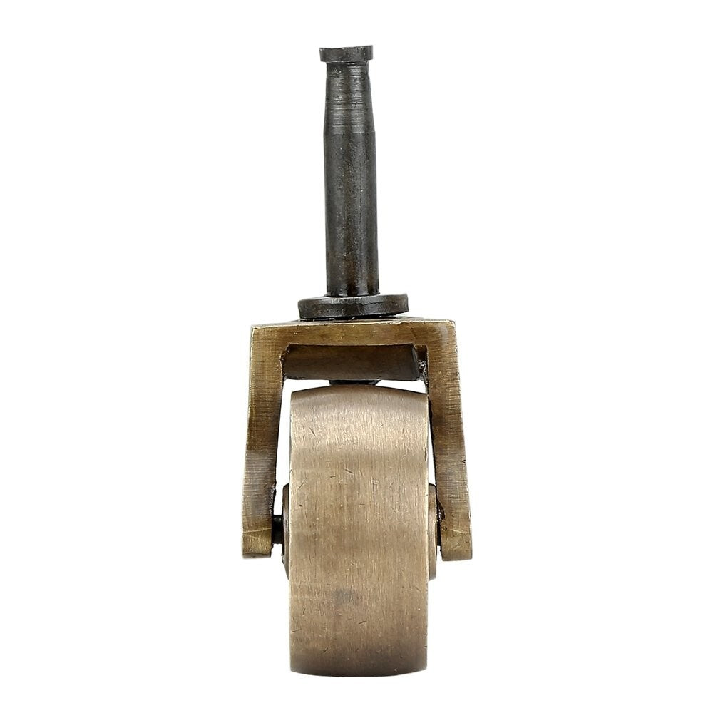 Antique Brass Caster Wheels - 4-Pack Heavy Duty Swivel Casters for Furniture