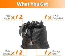 Load image into Gallery viewer, Durable 4'x6' Truck Bed Bungee Net - Perfect for Outdoor Adventures &amp; Transport