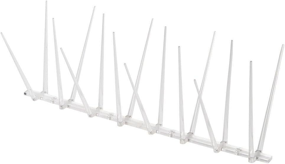 Clear 100ft EnviroSpike Bird Spikes - Durable Deterrent for Homes & Businesses