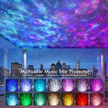 Load image into Gallery viewer, Multicolor Galaxy Projector with Timer &amp; Bluetooth Speaker - Bedroom Essential