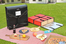 Load image into Gallery viewer, Large Red Insulated Pizza Delivery Bag - Effortless Transport for Hot Pizzas